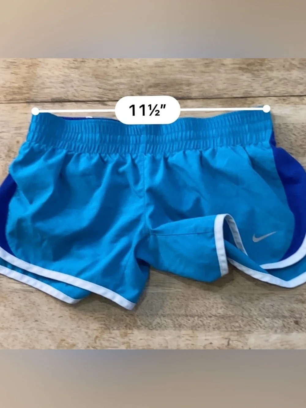 Nike Tempo Dri Fit Girls’ Sz M Blue Spark Athletic Shorts